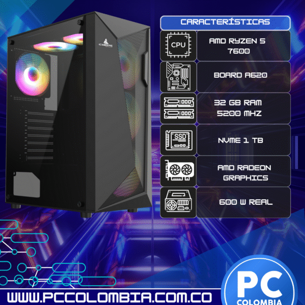 TORRE RYZEN 5  7600 FLOW D