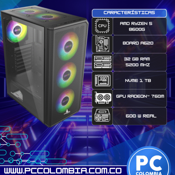 TORRE  RYZEN 5 8600G FLOW E